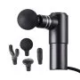 VEVOR Massage Gun Deep Tissue, Percussion Mini Muscle Massage Gun for Athletes - with 4 Speed Levels & 4 Massage Heads, 12V 2500mAh Batteries, Handheld Massage Gun for Pain Relief, Muscle Relaxation