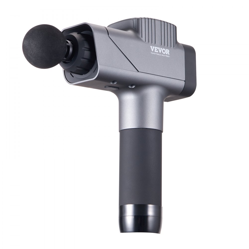 VEVOR Massage Gun Deep Tissue, Percussion Muscle Massager for Athletes - with 8 Speed Levels & 6 Massage Heads, 16V 2500mAh Batteries, Handheld Massage Gun for Pain Relief, Muscle Relaxation