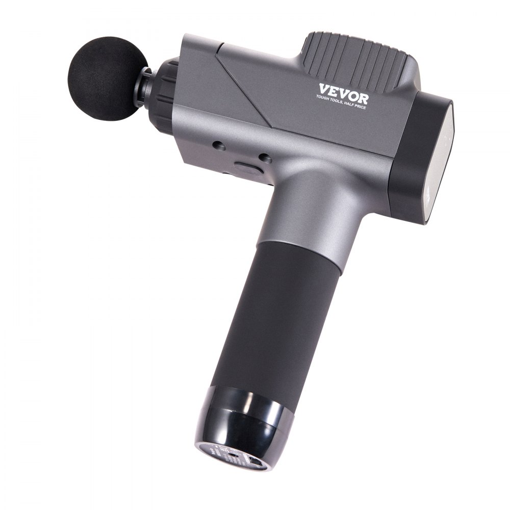 VEVOR Massage Gun Deep Tissue, Percussion Muscle Massager for Athletes - with 8 Speed Levels & 6 Massage Heads, 16V 2500mAh Batteries, Handheld Massage Gun for Pain Relief, Muscle Relaxation