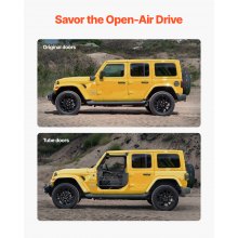 2-Door Jeep Tube Doors Jeep Tubular Door for 2007-2018 Jeep Wrangler JK