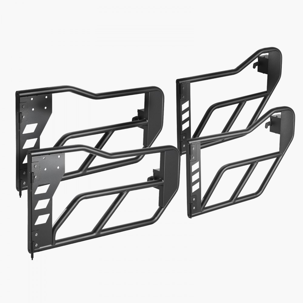 VEVOR Jeep Tube Doors, 4-Door, Adventure Style Jeep Tubular Door with Heavy-Duty Hinges & OE Latch, Jeep Doors with Rubber Pads & Toughened Steel Tube, Fit for 2007-2018 Jeep Wrangler JK
