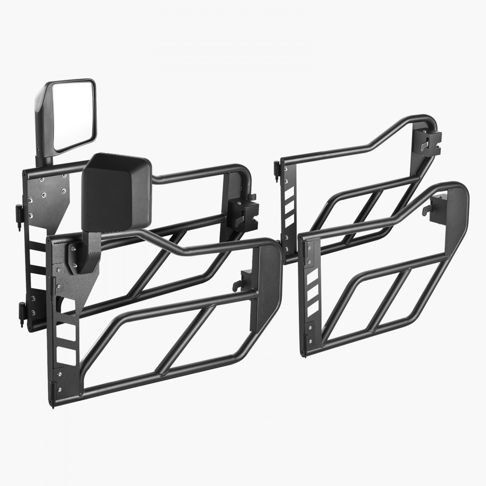 VEVOR Jeep Tube Doors, 4-Door, Adventure Style Jeep Tubular Door with DOT Certified Rear View Mirrors, Jeep Doors with Rear Mirrors for 2018-2024 Jeep Wrangler JL & 2020-2024 Jeep Gladiator JT