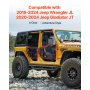 VEVOR Jeep Tube Doors, 4-Door, Adventure Style Jeep Tubular Door with DOT Certified Rear View Mirrors, Jeep Doors with Rear Mirrors for 2018-2024 Jeep Wrangler JL & 2020-2024 Jeep Gladiator JT