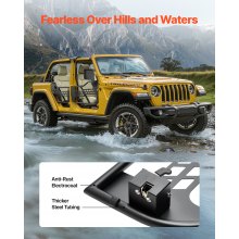 VEVOR 4-Door Jeep Tube Doors Jeep Tubular Door for 2018-2024 Jeep Wrangler JL