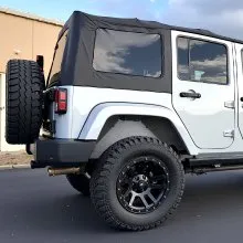 VEVOR Inner Fender Liner, Rear Fender Liner Compatible with 2007-2018 Jeeps JK/JKU 2/4 Doors, Steel Mud Guards Bolt-on Style Fenders Flare, Wheel Well Cover Fenders Flare Liners, Scratch-Resistant