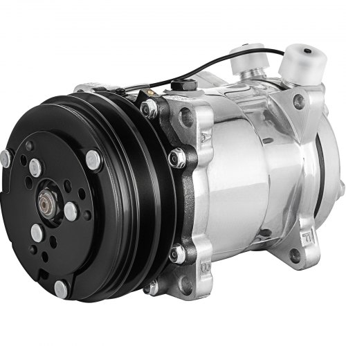 VEVOR AC Compressor SD508 Sanden Style Air Conditioning Compressor V-Belt 2 Groove Pulley A/C Compressor for 1985-1990 Jeep Wrangler Cherokee (For Jeep Wrangler)