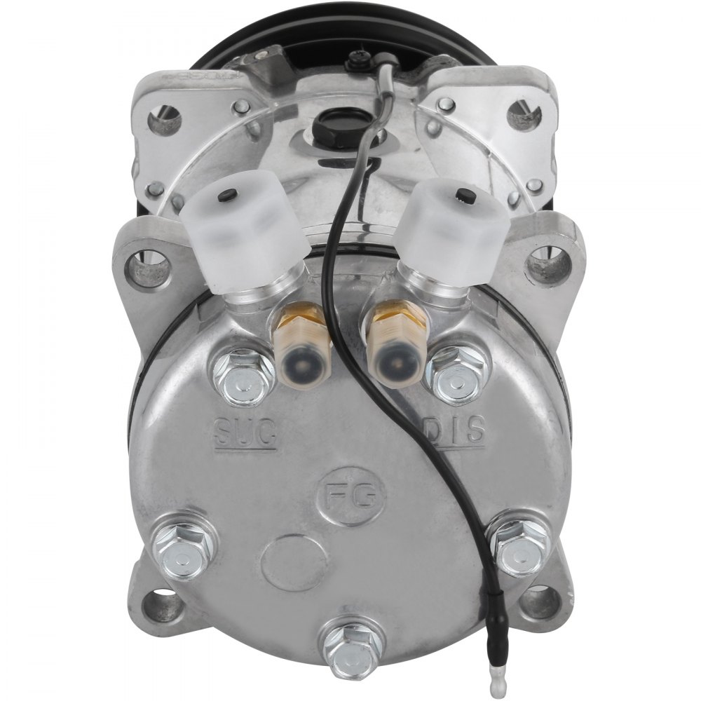 VEVOR AC Compressor SD508 Sanden Style Air Conditioning Compressor V-Belt 2 Groove Pulley A/C Compressor for 1985-1990 Jeep Wrangler Cherokee (For Jeep Wrangler)