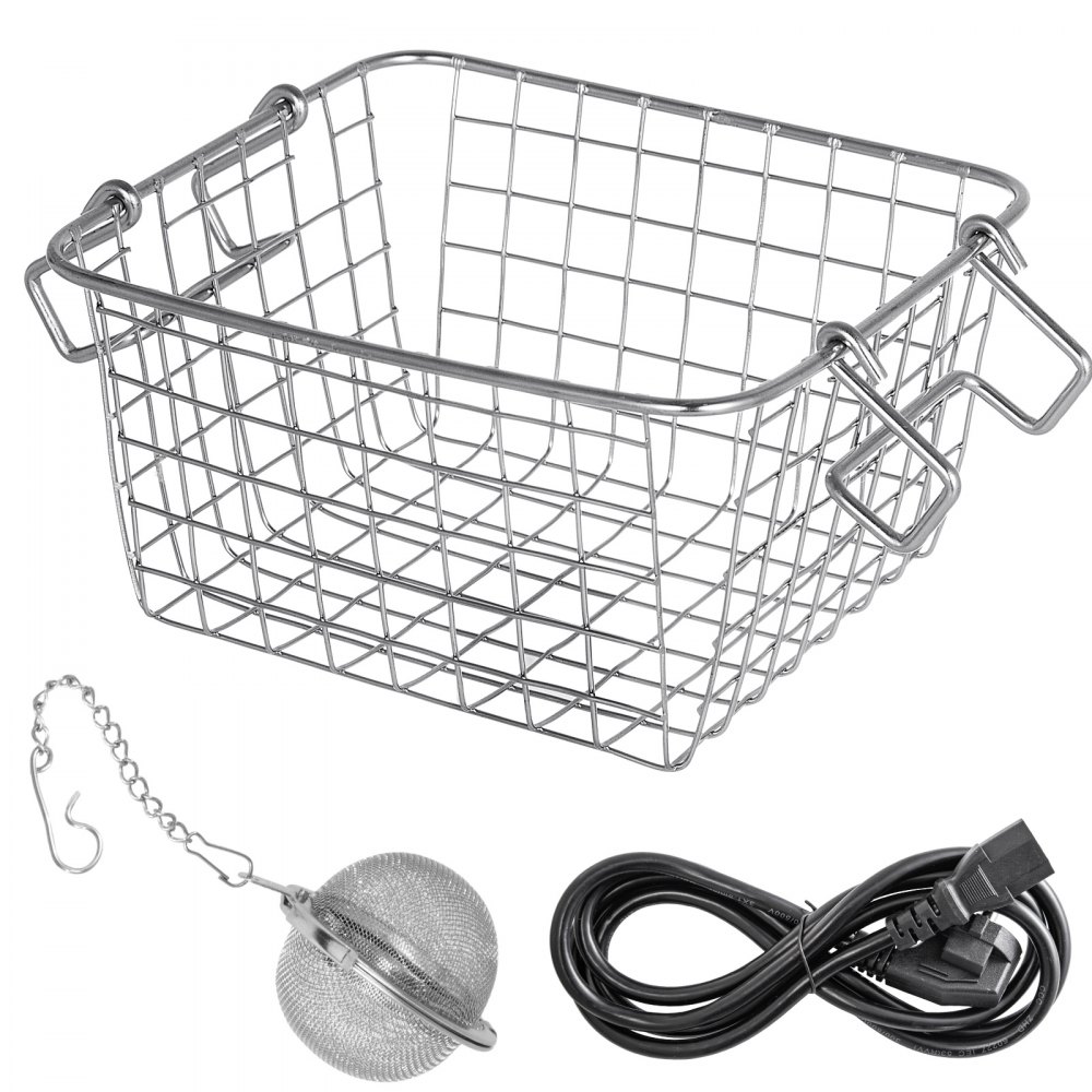 VEVOR Ultrasonic Cleaner 2L Jewelry Cleaning with Digital Timer Ultrasonic Cleaning Machine for Jewellery Rings Watches Eyeglasses Dentures Coins Metal Parts Commercial and Home Use