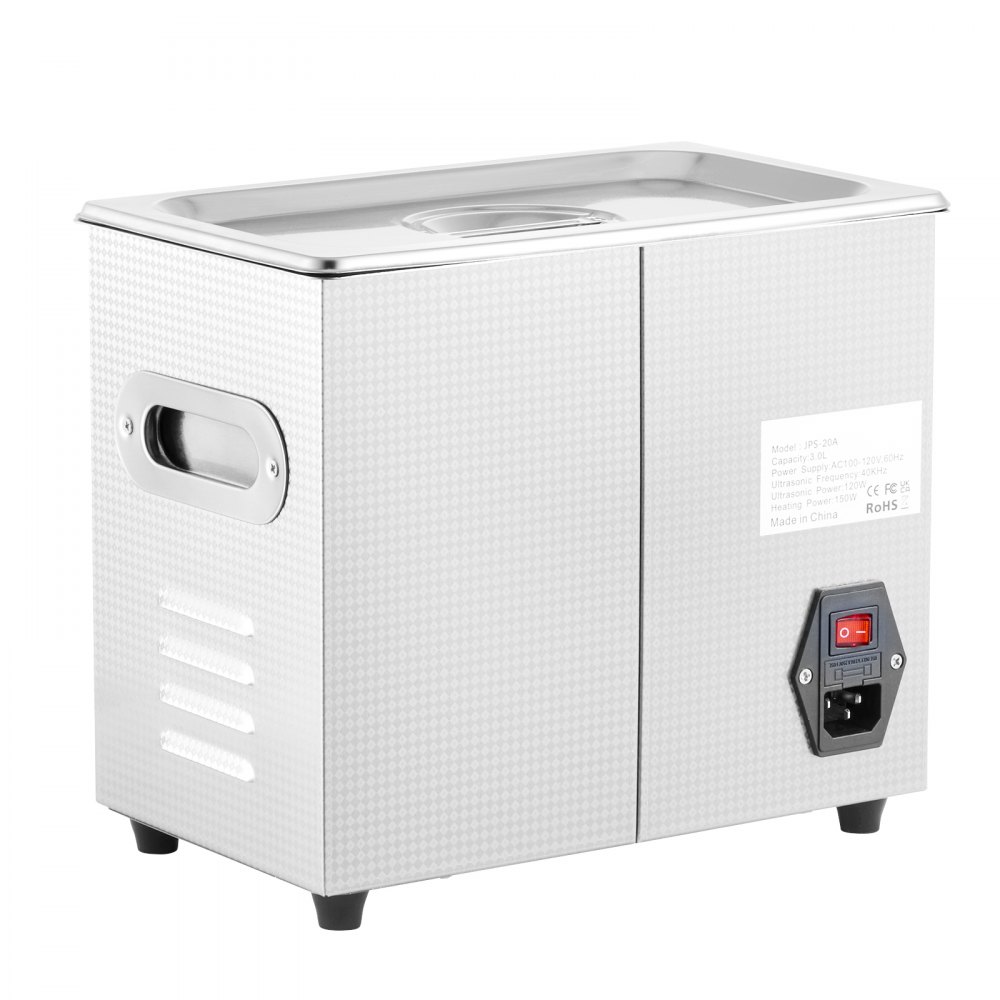 VEVOR Professional Ultrasonic Cleaner, 2.85 L Ultrasonic Jewelry Cleaner with Digital Timer & Heater, Stainless Steel Industrial Sonic Cleaner 40kHz for Glasses, Watches, Rings, Small Parts