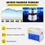 VEVOR Ultrasonic Cleaner with Digital Timer & Heater, Professional Ultra Sonic Jewelry Cleaner, Stainless Steel Heated Cleaning Machine for Glasses Watch Rings Small Parts Circuit Board (3L)