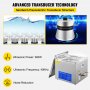 VEVOR 15L Ultrasonic Cleaner with Digital Timer&Heater Professional Ultrasonic Cleaner 40kHz Advanced Ultrasonic Cleaner 110V for Wrench Screwdriver Repairing Tools Industrial Parts Metal Cleaning