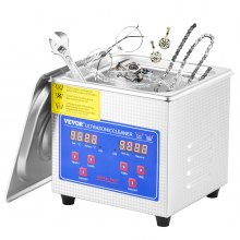 Vevor Powerful Stainless Steel 13.5-15 L Liters Ultrasonic Cleaner 360W Digital Heater Timer