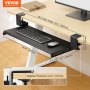 VEVOR Keyboard Tray Under Desk, Pull out Keyboard/Mouse Tray Under Desk with Sturdy No-drill C Clamp Mount, Large 26.8 x 11 inch Slide-out Computer Drawer for Typing in Home, Office Work