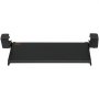 VEVOR keyboard tray in black with adjustable mounts, designed for ergonomic office use.