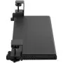 black adjustable VEVOR keyboard tray with clamp mounts for desks, front view.