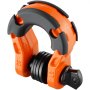 VEVOR 3/4" D-Ring Shackle, 2 Pack Alloy Steel Shackles 66139 lbs (30 Ton) Break Strength with 7/8" Screw Pin, Isolators & Washers, Heavy Duty Off Road Vehicle Recovery Shackle for Jeep Truck, Orange