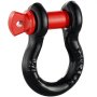 VEVOR 4 Pack 12.7 mm D Ring Shackle with 15.9 mm Screw Pin 8 Ton Break Strength