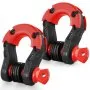 VEVOR 2 Pack 19 mm D Ring Shackle with 22.2 mm Screw Pin 30 Ton Break Strength