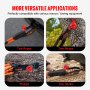 VEVOR Soft Shackle Synthetic Recovery Rope 2PCS 1.3x56 cm 20 Ton Break Strength
