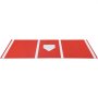 VEVOR Baseball Hitting Mat, 10x3.8 ft Batting Cage Mat, Batters Box Turf Mats, Softball Batting Practice Equipment with Home Plate and Anti Fade Turf, Portable Training Aid for Indoor Outdoor, Red