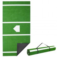 12x6 ft Baseball Hitting Mat Softball Batting Cage Mat Outdoor Training Green