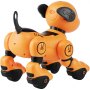 VEVOR Fjärrstyrd Robot Hundleksak, 2.4GHz RC Hund Programmerbar Smart Interaktiv Robot Husdjur För Barn Med Följfunktion, Pek- & Röststyrning, Sjungande Dansande RC Stuntleksak För Ålder 3+ Pojkar Flickor