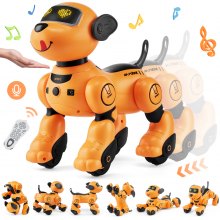VEVOR Remote Control Robot Dog Toy, 2.4GHz RC Dog Programmable Smart Interactive Robotic Pet for Kids with Follow Function, Touch & Voice Control, Singing Dancing RC Stunt Toy for Age 3+ Boys Girls