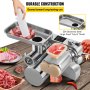 VEVOR 3 in 1 Electric 500LB/H Commercial Slicer 110V Stainless Steel 1100w Cutter Machine Heavy Duty Sausage Maker Grinder Meat Mincer, 12.6" 13.3" 12.6" inch, Silver