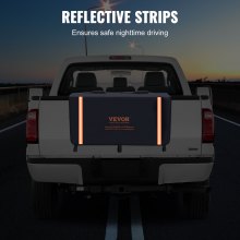 VEVOR Tailgate Bike Pad, 33" Truck Tailgate Pad Carry 2 Mountain Bikes, Tailgate Protection Pad with Reflective Strips and Tool Pocket, Universal Tailgate Pad for Small-Size Pickup Trucks