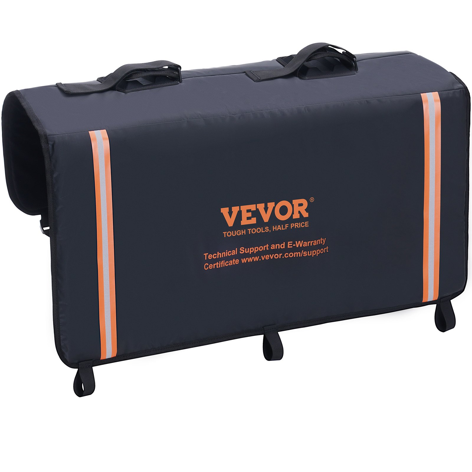 VEVOR Tailgate Bike Pad, 33" Truck Tailgate Pad Carry 2 Mountain Bikes, Tailgate Protection Pad with Reflective Strips and Tool Pocket, Universal Tailgate Pad for Small-Size Pickup Trucks