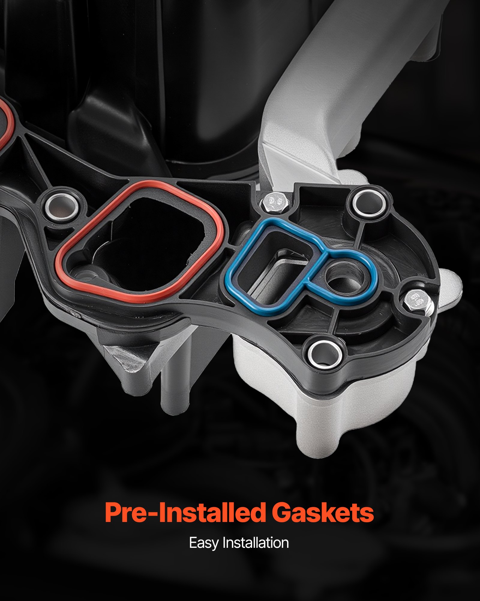 VEVOR Intake Manifold, with Gasket, Engine Intake Manifold Assembly Compatible with 2000-2004 Ford F150/F250/F350, Replace 615-188, AC2Z-9424-A, 2L1Z-9424-AA, 4C2Z-9424-CA, 5C2Z-9424-AA, 9C2Z-9424-AA