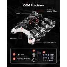 Intake Manifold with Gasket Thermostat Set for 2001-2011 Crown Victoria