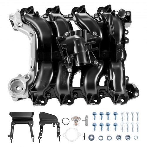 VEVOR Intake Manifold, with Gasket, Engine Intake Manifold Assembly Compatible with 2007-2008 Ford F-150 / E-150 / E-250, Automotive Engine Replacement Kit Replace 615-375, 7L3Z-9424-B, 7L3Z-9424-F