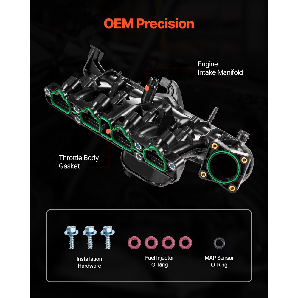 VEVOR Intake Manifold, with Gasket, Engine Intake Manifold Assembly Compatible with 2013-2019 Buick Encore, Replacement Replace 615-380, 55577314, 55573168, 55581014, 25200449, 25200450, 25299449