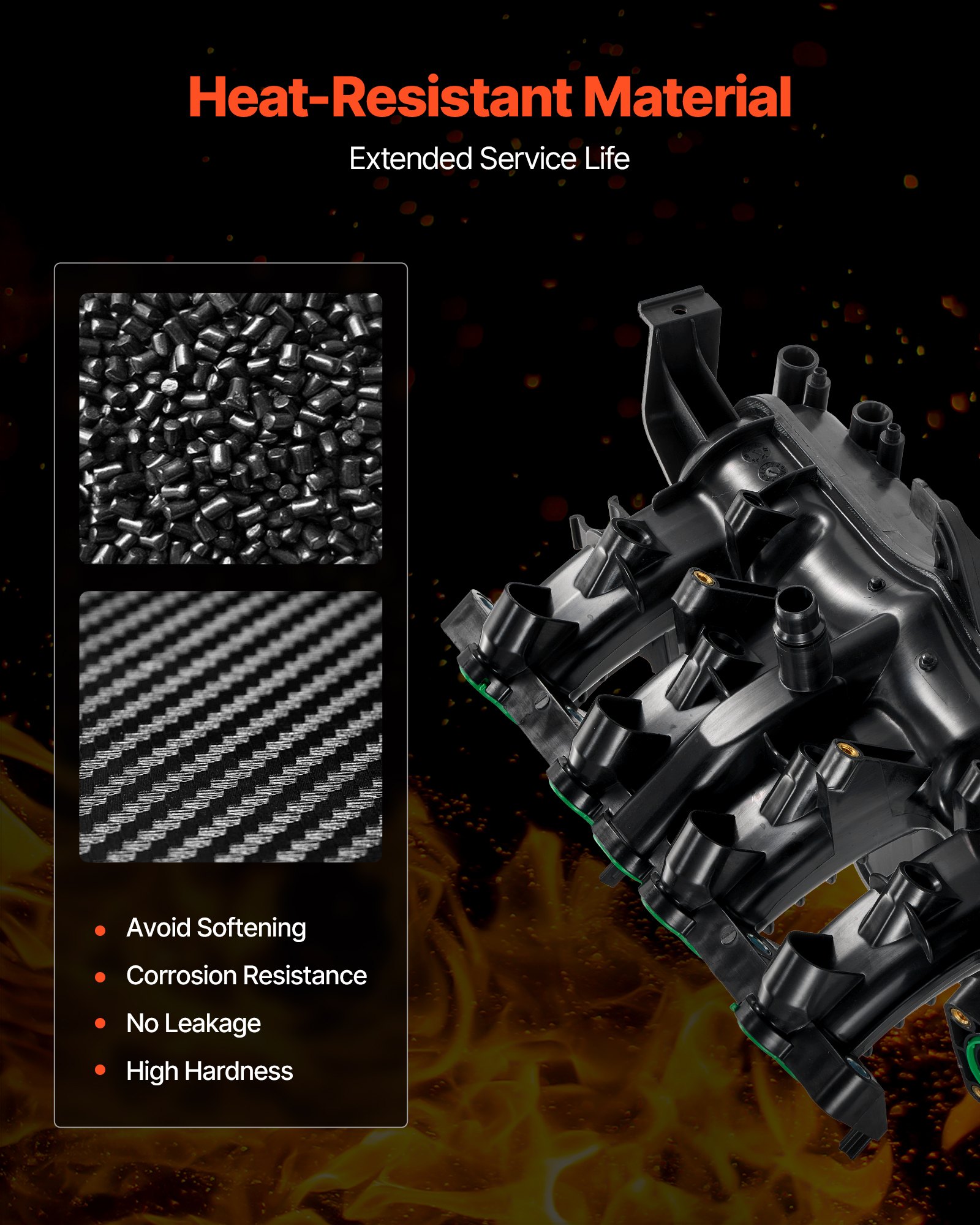 VEVOR Intake Manifold, with Gasket, Engine Intake Manifold Assembly Compatible with 2013-2019 Buick Encore, Replacement Replace 615-380, 55577314, 55573168, 55581014, 25200449, 25200450, 25299449