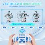 VEVOR RC Robot Toy Talking Dancing Gesture and Voice Remote Control Programmable