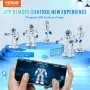 VEVOR RC Robot Toys for Kids, 2.4GHz Programmable Remote Control Smart Robot with Touch, Voice & APP Control, Interactive Singing Dancing Robot for Age 3 4 5 6 7 8 10 Year Old Boys Girls Birthday Gift
