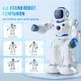 VEVOR RC Robot Toys for Kids, 2.4GHz Programmable Remote Control Smart Robot with Touch, Voice & APP Control, Interactive Singing Dancing Robot for Age 3 4 5 6 7 8 10 Year Old Boys Girls Birthday Gift