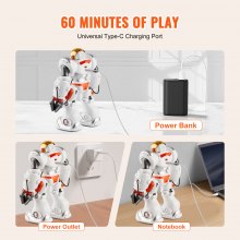 VEVOR RC Robot Toy Battle Robot for Kids Remote Control Robotic Toy Programmable