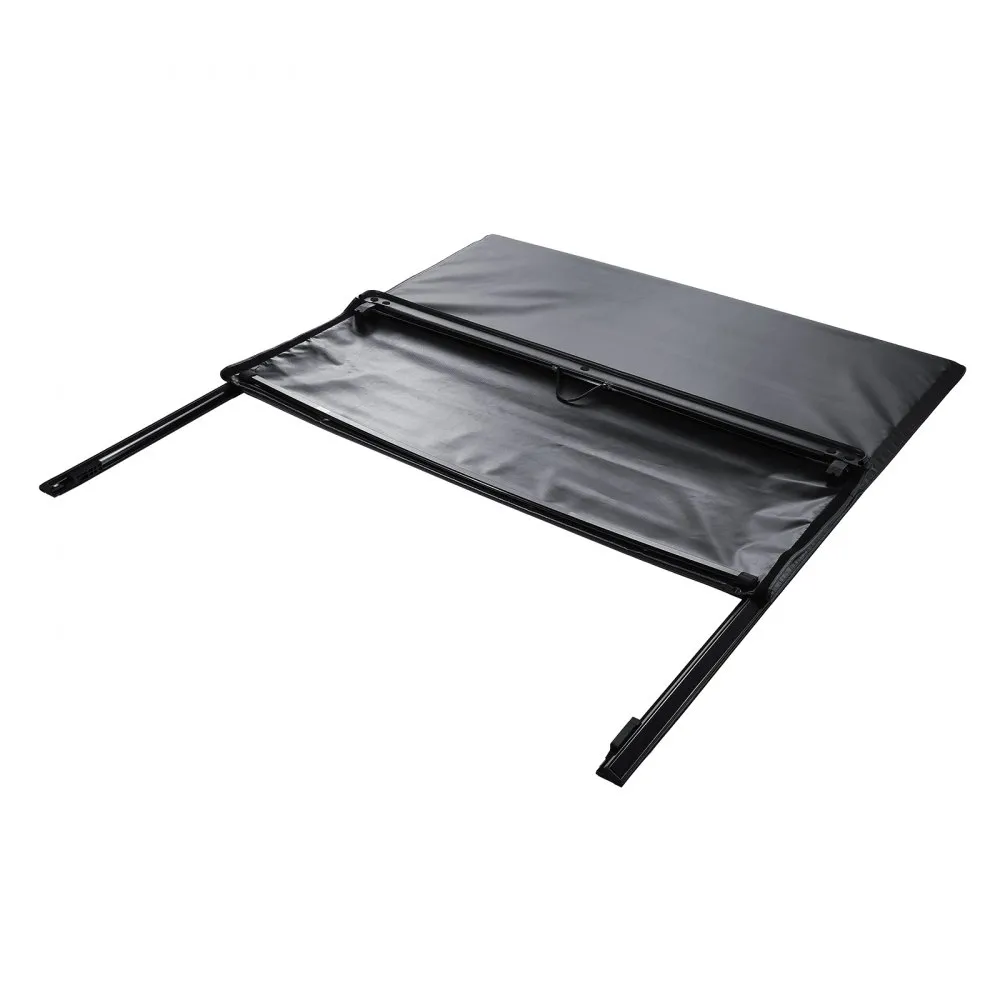 VEVOR Truck Bed Cover, Roll Up Truck Bed Tonneau Cover, Compatible with 2009-2024 Ford F-150 Styleside Bed, for 5.5 x 5.4 ft Bed, Soft PVC material, 100% Bed Access Roll Up Tonneau Cover