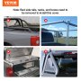 Kryt na lôžko nákladného vozidla VEVOR, zrolovateľný kryt na lôžko nákladného vozidla, kompatibilný s lôžkom Ford F-150 Styleside 2009-2024, pre lôžko s rozmermi 5,5 x 5,4 stôp, mäkký PVC materiál, 100% prístup k posteli zvinovací kryt na tonneau