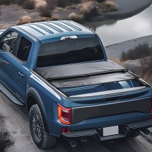 VEVOR Truck Bed Cover, Roll Up Truck Bed Tonneau Cover, Compatible with 2009-2024 Ford F-150 Styleside Bed, for 5.5 x 5.4 ft Bed, Soft PVC material, 100% Bed Access Roll Up Tonneau Cover