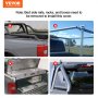 VEVOR Truck Bed Cover, Roll Up Truck Bed Tonneau Cover, kompatibel med 2014-2024 Chevy Silverado / GMC Sierra 1500, för 6,6 x 5,2 fot / 6,6 x 5,3 fot säng, mjukt PVC-material, Roll Up Tonneau Cover