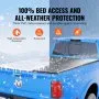 VEVOR Truck Bed Cover, Roll Up Truck Bed Tonneau Cover, Compatible with 2002-2018 Dodge Ram 1500, 2003-2024 2500 3500, 2019-2024 Classic, for 6.4 x 5.5 ft Bed, Soft PVC material, Roll Up Tonneau Cover