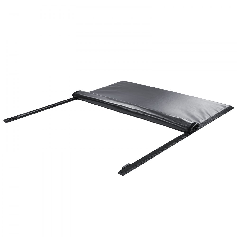 VEVOR Truck Bed Cover, Roll Up Truck Bed Tonneau Cover, Compatible with 2019-2024 Chevy Silverado GMC Sierra 1500 (NOT FIT 19-24 Classic) Bed, for 5.8 x 5.3 ft Bed, Soft PVC, Roll Up Tonneau Cover