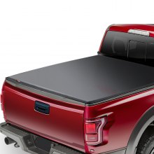 VEVOR Truck Bed Cover, Roll Up Truck Bed Tonneau Cover, Compatible with 2019-2024 Chevy Silverado GMC Sierra 1500 (NOT FIT 19-24 Classic) Bed, for 1.8m x 1.6m Bed, Soft PVC, Roll Up Tonneau Cover