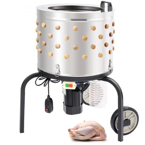 VEVOR Chicken Plucker Machine Feather Plucker Stainless Steel Drum 280RPM Motor