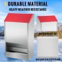 VEVOR Galvanized Poultry Feeder Chicken Feeder No Waste 22.6 kg Metal Feeder
