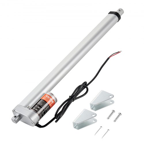 VEVOR Linear Actuator 12V, 16 Inch High Load 330lbs/1500N Linear Actuator, 0.19"/s Linear Motion Actuator with Mounting Bracket and IP54 Protection