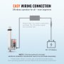 VEVOR Lineaarinen toimilaite 12 V 4 tuuman suuri kuormitus 330 lbs/1500 N 0,19"/s IP54 suojaus